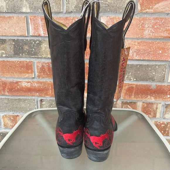 SMU Mustangs Gameday Cowboy Boots - Picture 5 of 8